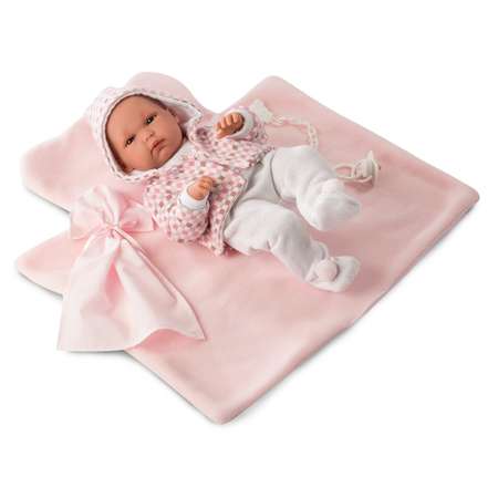 Кукла Llorens Младенец в розовом с аксессуарами L 63542