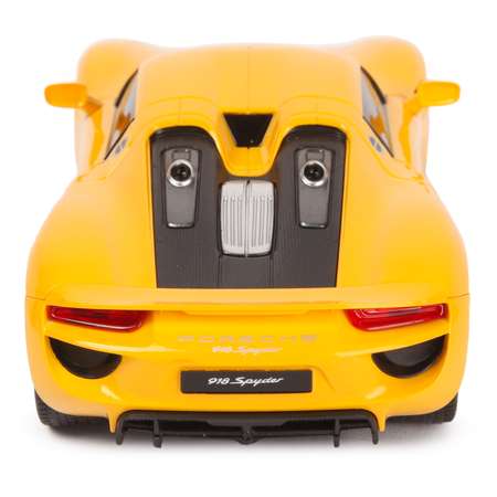 Машина Rastar РУ 1:24 Porsche 918 Spyder Желтая 71400