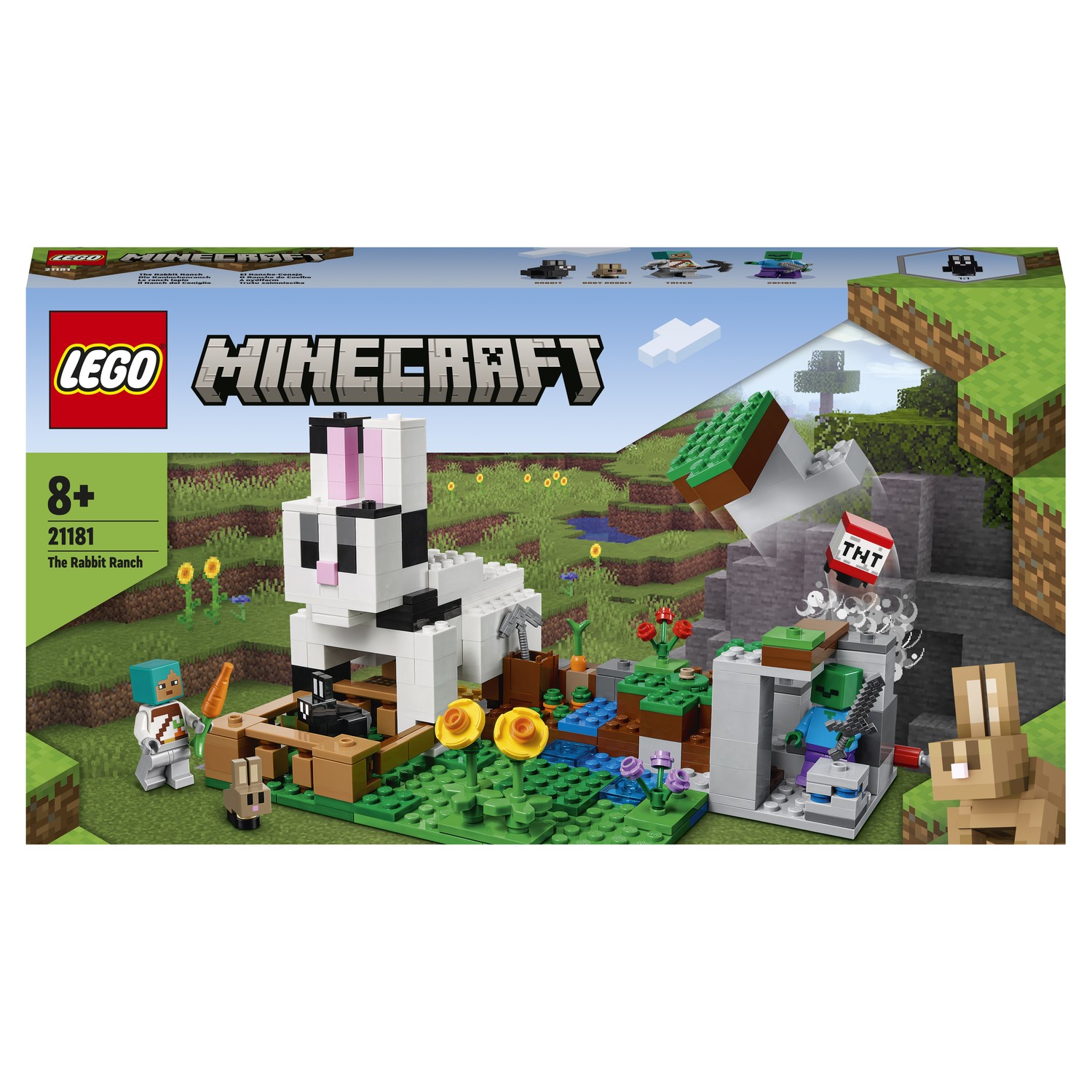 Конструктор LEGO Minecraft Кроличье ранчо 21181 купить по цене 3199 ? в  интернет-магазине Детский мир