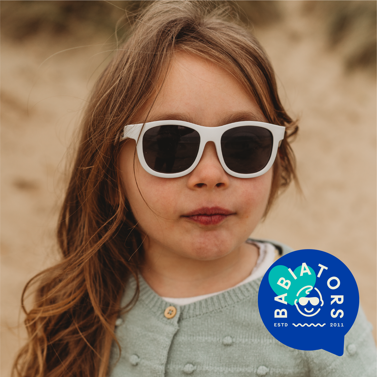 Детские солнцезащитные очки Babiators Navigator Шаловливый белый 6+ лет NAV-034 - фото 8