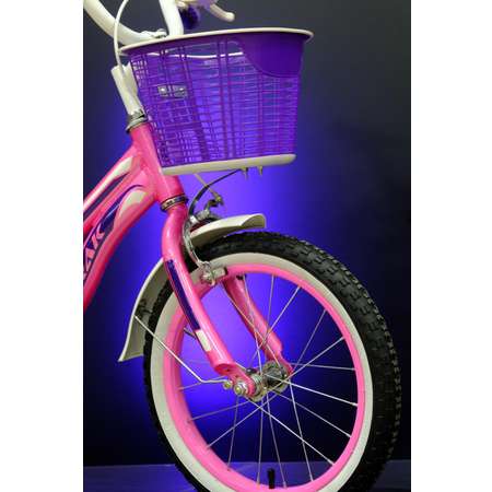 Велосипед детский Lorak junior 16 girl розовый/фиолетовый