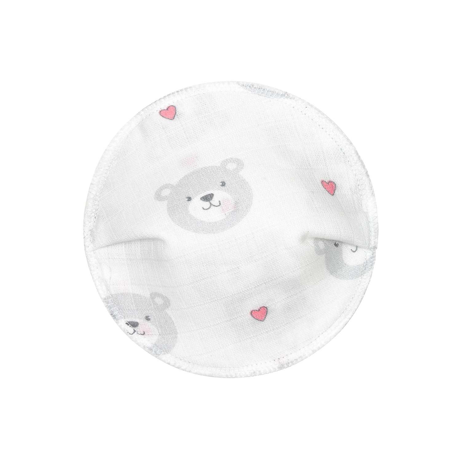 Прокладки для груди Adam Stork Bears Pink 4шт AS7793 - фото 1