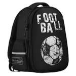 Рюкзак школьный Bruno Visconti облегченная капсула черный с эргономичной спинкой Футбол