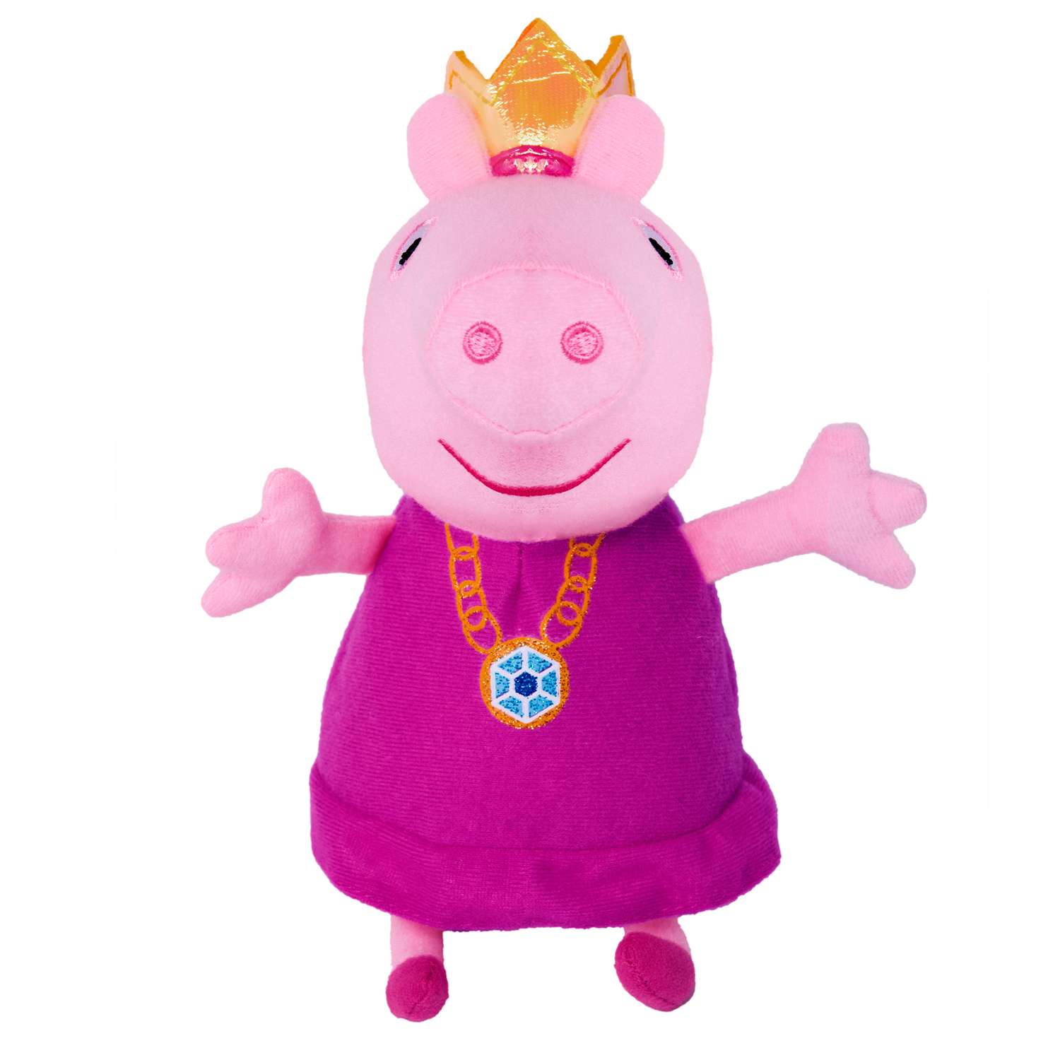 Игрушка мягкая Свинка Пеппа Pig Пеппа принцесса 31151 - фото 1