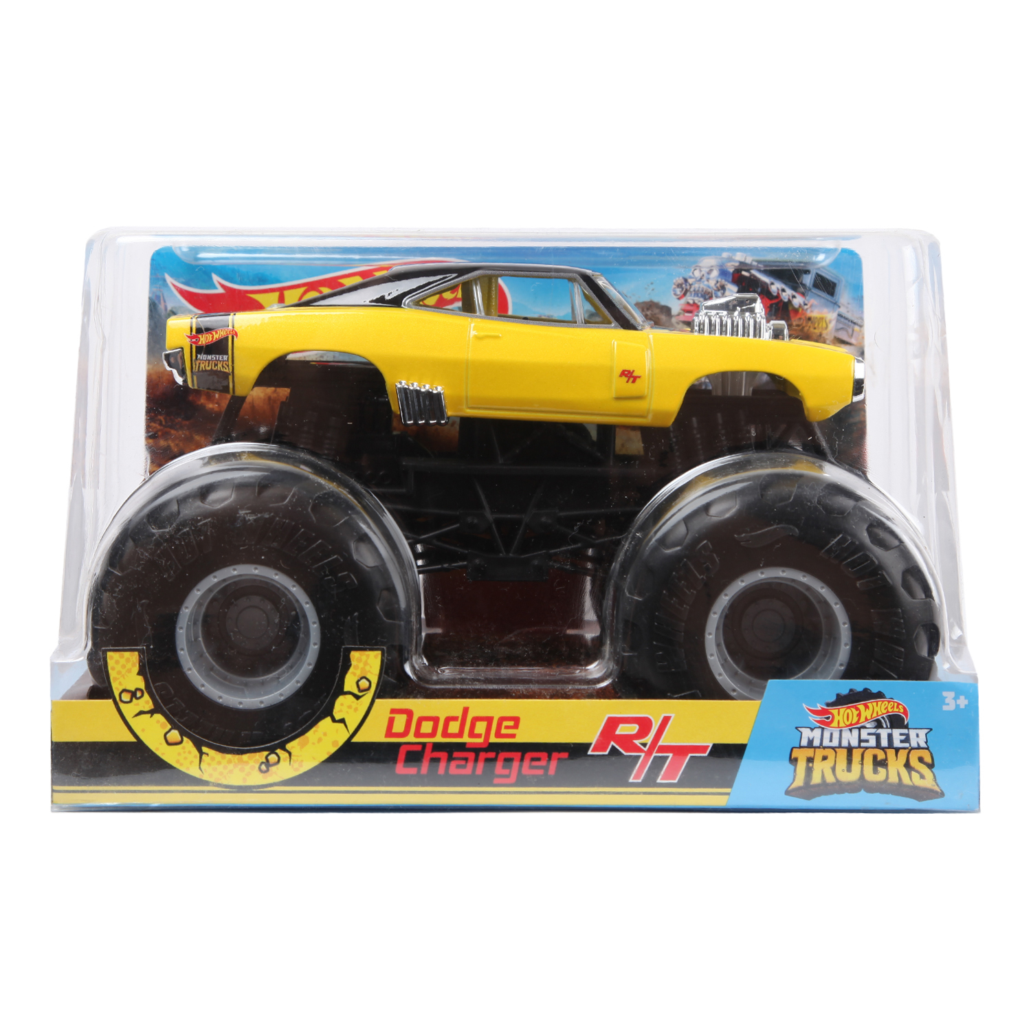 Машинка Hot Wheels Monster Trucks 1:24 Додж Чарджер GBV30 FYJ83 - фото 9