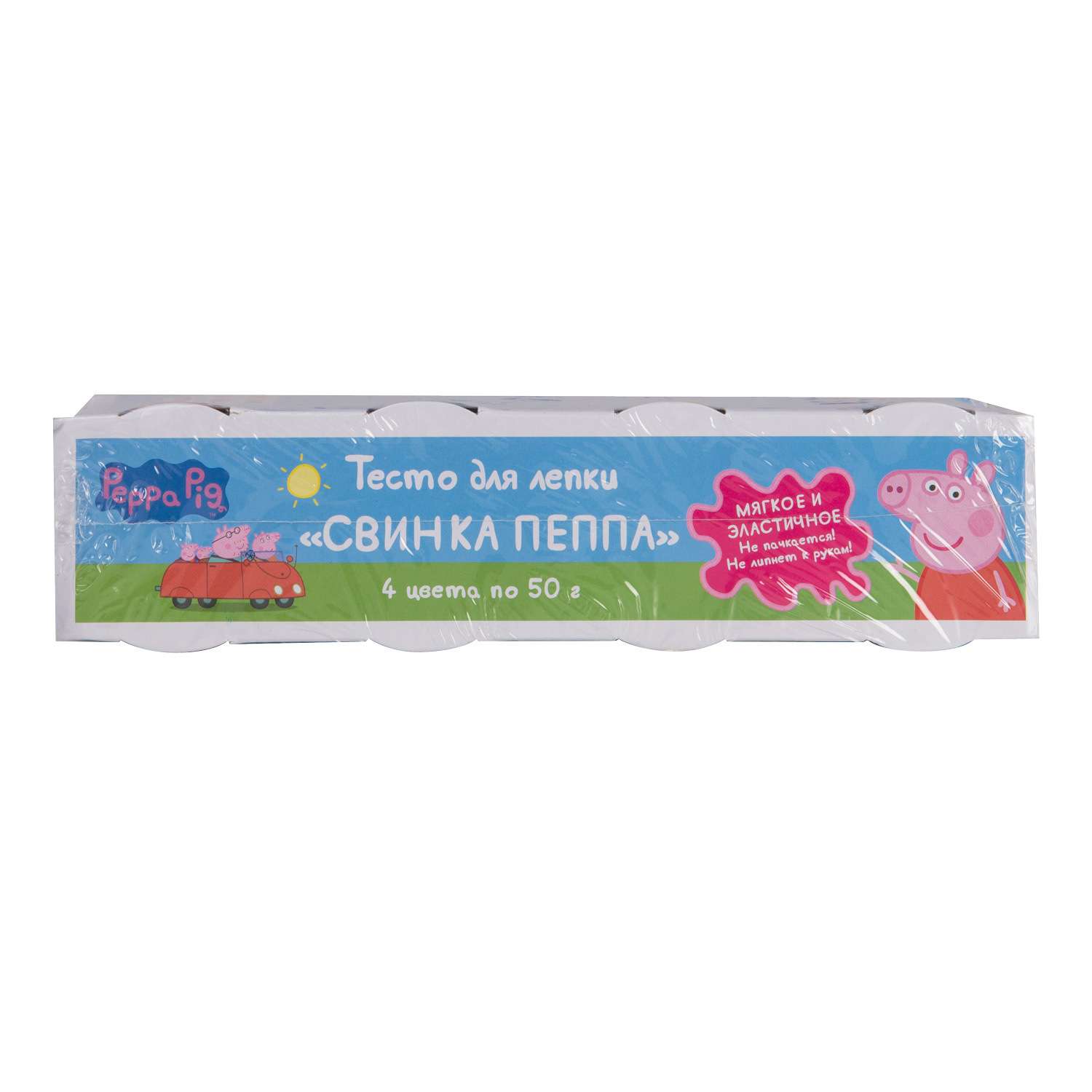 Тесто для лепки Свинка Пеппа Pig Свинка Пеппа 50г*4 33359 - фото 3