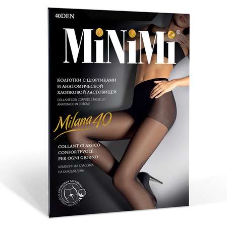 Колготки женские MiNiMi Milana шортики 40den