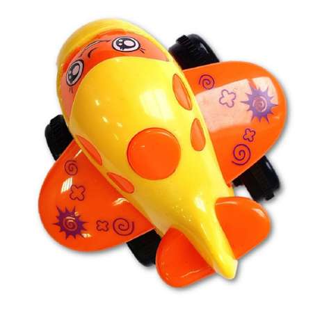 Игрушка Uviton Заводная Plane 0132 оранжевые крылья