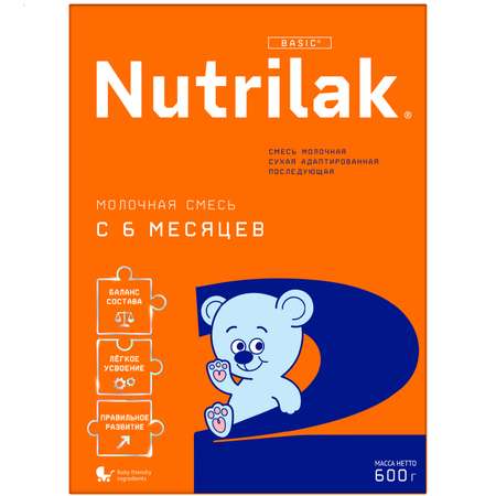 Смесь молочная Nutrilak 2 600г с 6месяцев