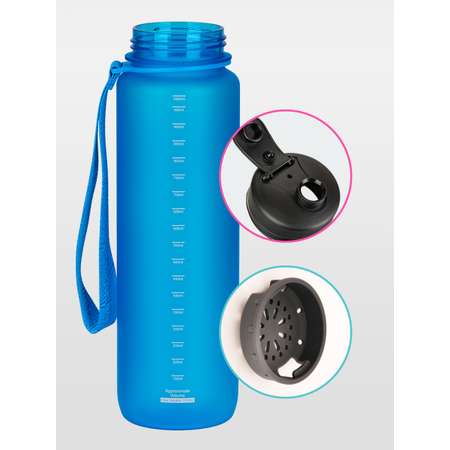 Бутылка для воды спортивная 1л UZSPACE 3032 синий
