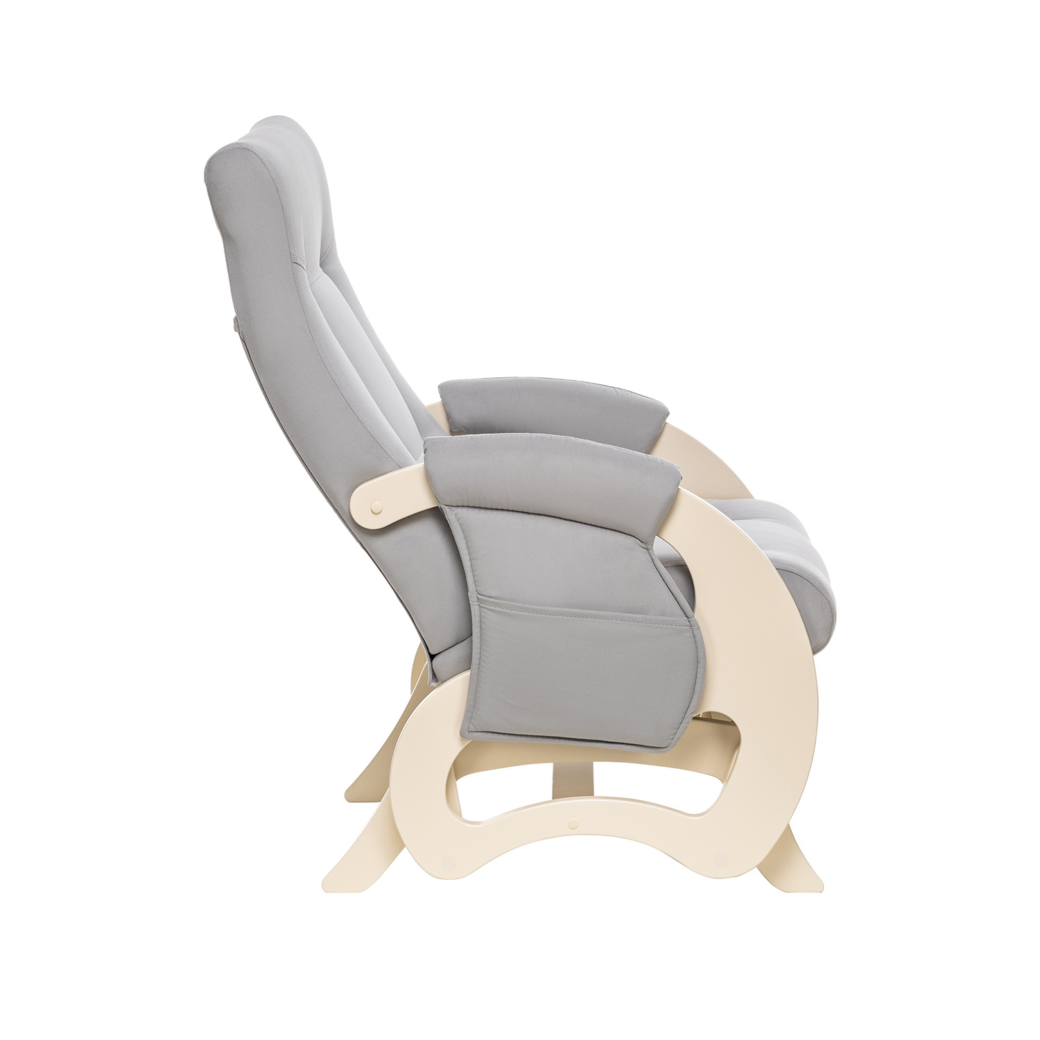Кресло для кормления Milli Ария с карманами дуб шампань / ткань V 51 - фото 3