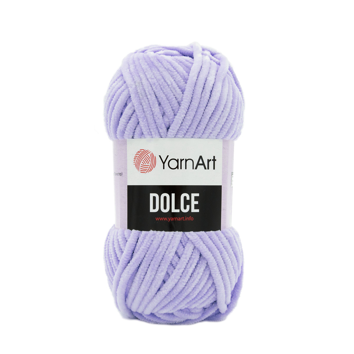 Пряжа для вязания YarnArt Dolce 100 гр 120 м микрополиэстер пушистая плюшевая 5 мотков 776 светло-фиолетовый - фото 6