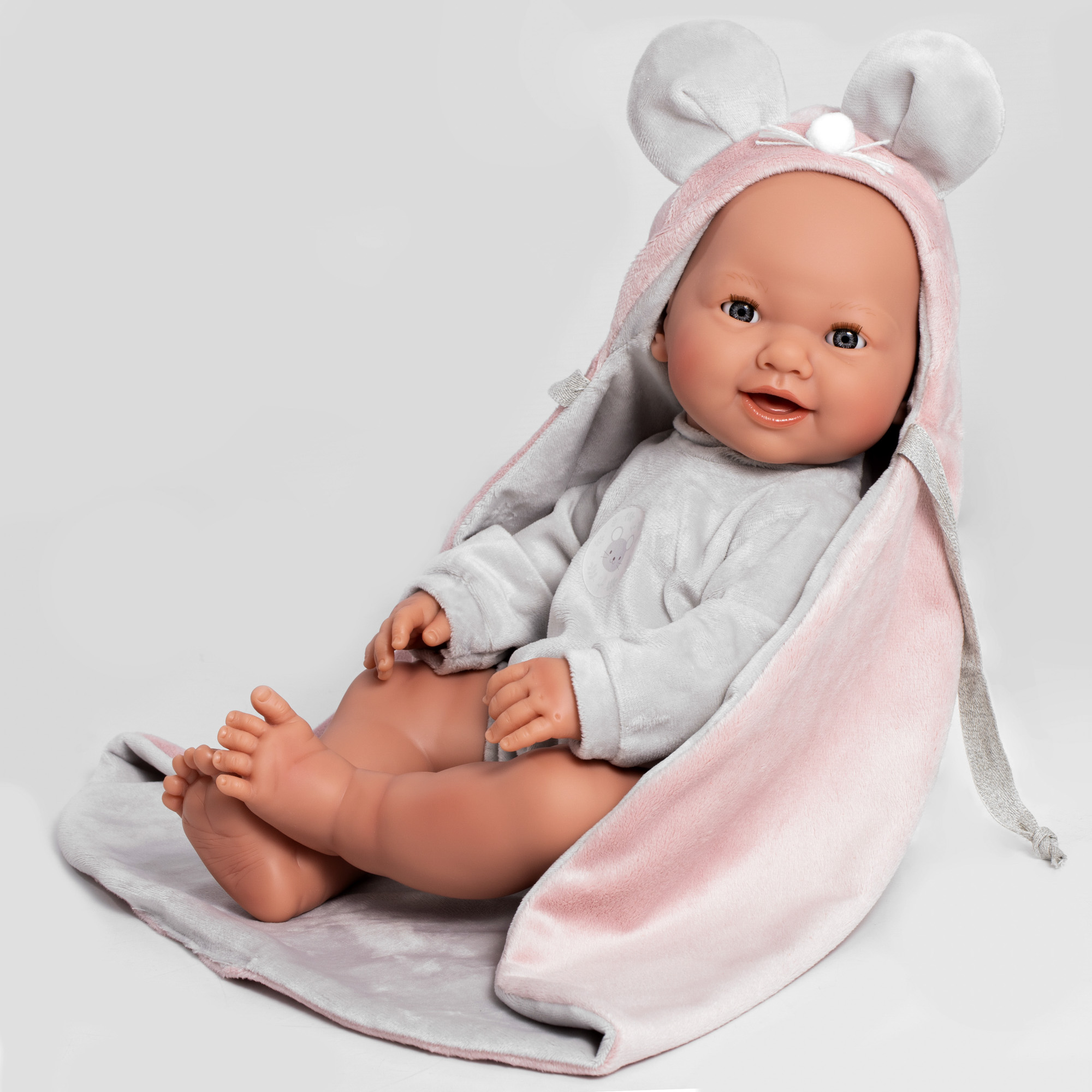 Кукла-пупс Antonio Juan Реборн интерактивная Мия Мария мышонок 42 см 50392 - фото 10