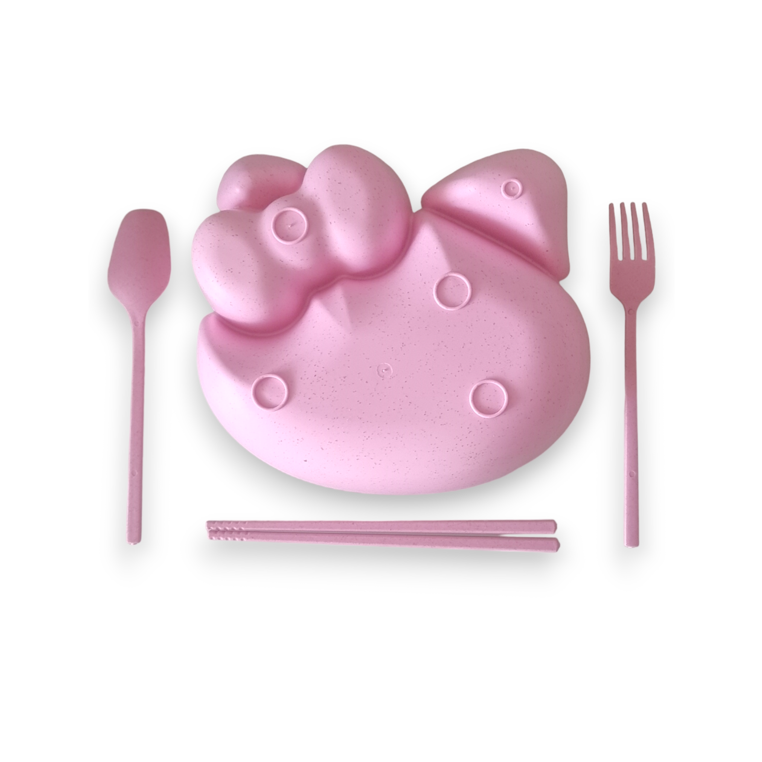 Набор детской посуды Добрый Филин Кошечка розовая 4 предмета - фото 15