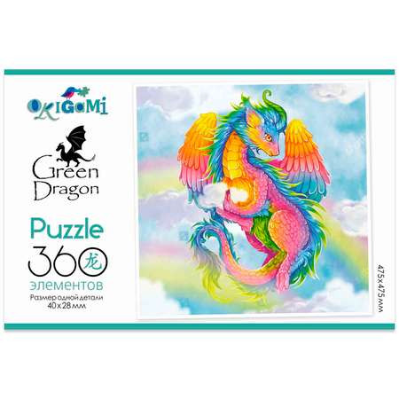 Пазл Origami 2024 Год Дракона 360 элементов Радужный дракон 08036