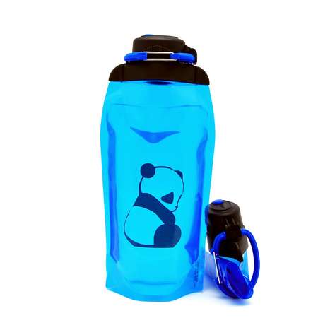 Бутылка для воды складная VITDAM синяя 860мл B086BLS 1411