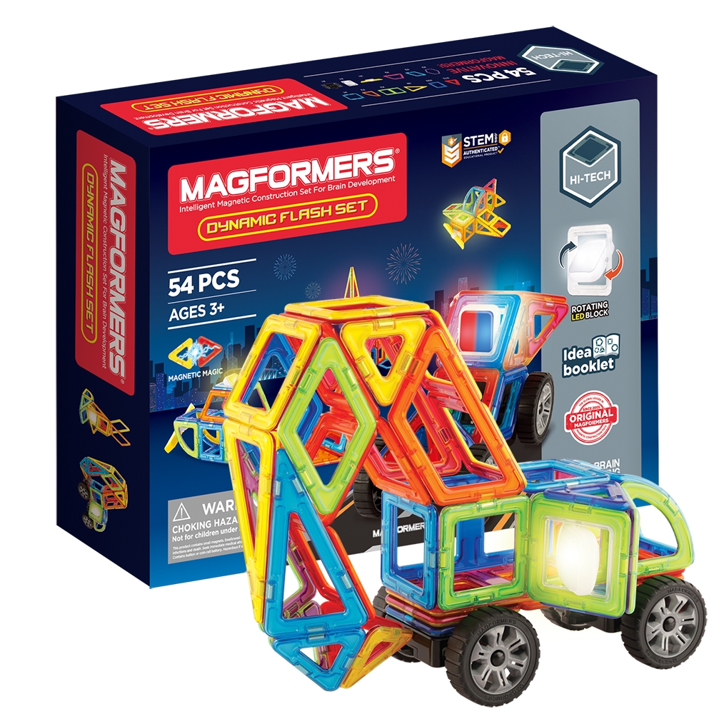 Магнитный конструктор Magformers Dynamic Flash Set 54 детали - фото 1