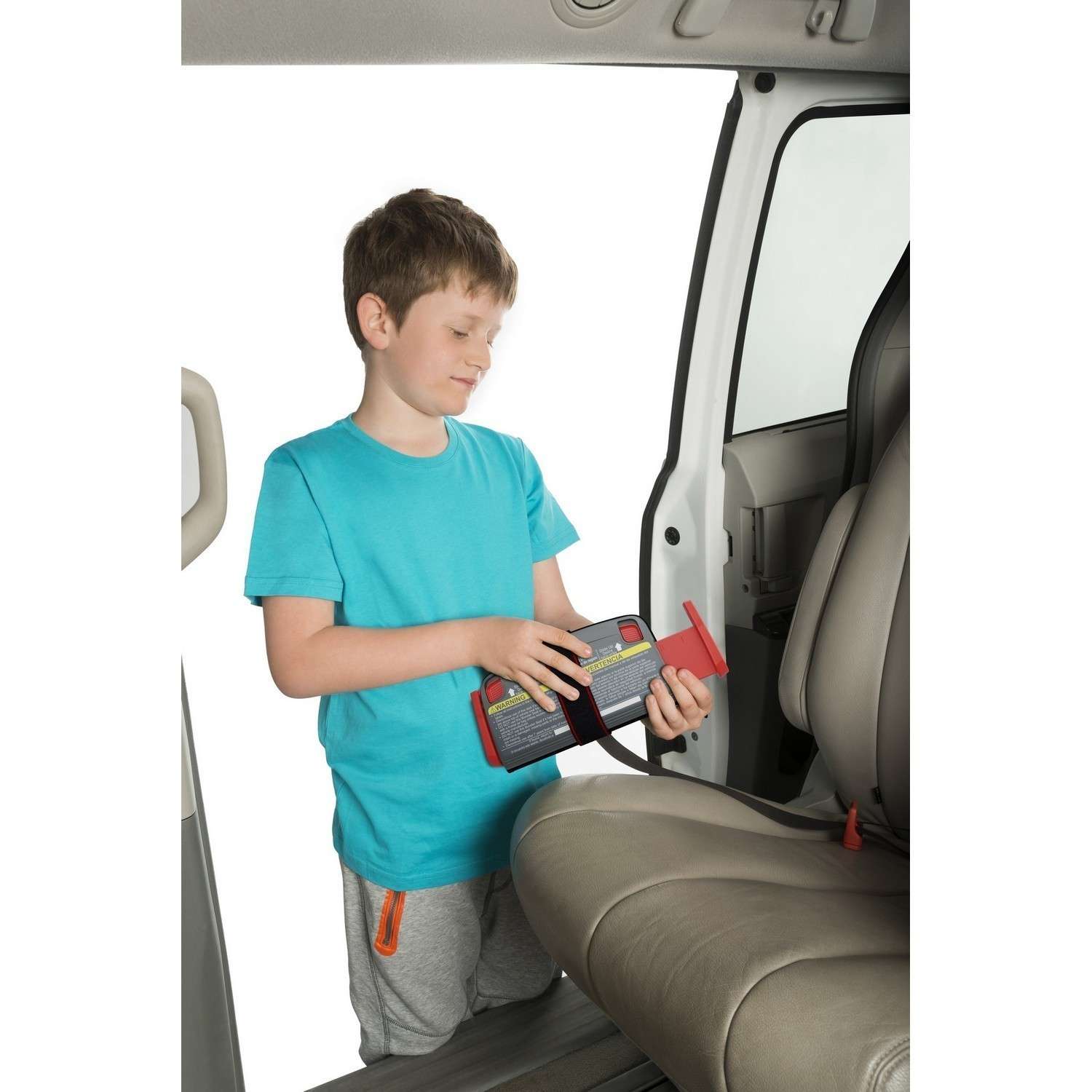 Бустер Mifold автомобильный the Grab-and-Go Booster seat/Pearl Grey светло-серый - фото 15