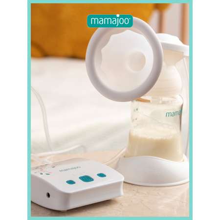 Молокоотсос Mamajoo электрический двойной с контейнерами для хранения молока 150 мл и 250 мл