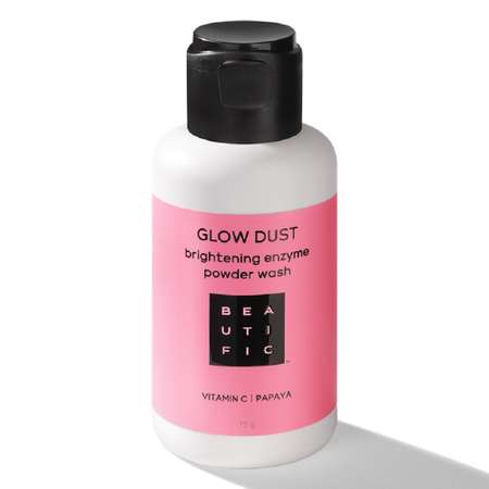 Энзимная пудра для лица BEAUTIFIC Glow Dust пилинг для очищения и сужение пор с витамином С 75г