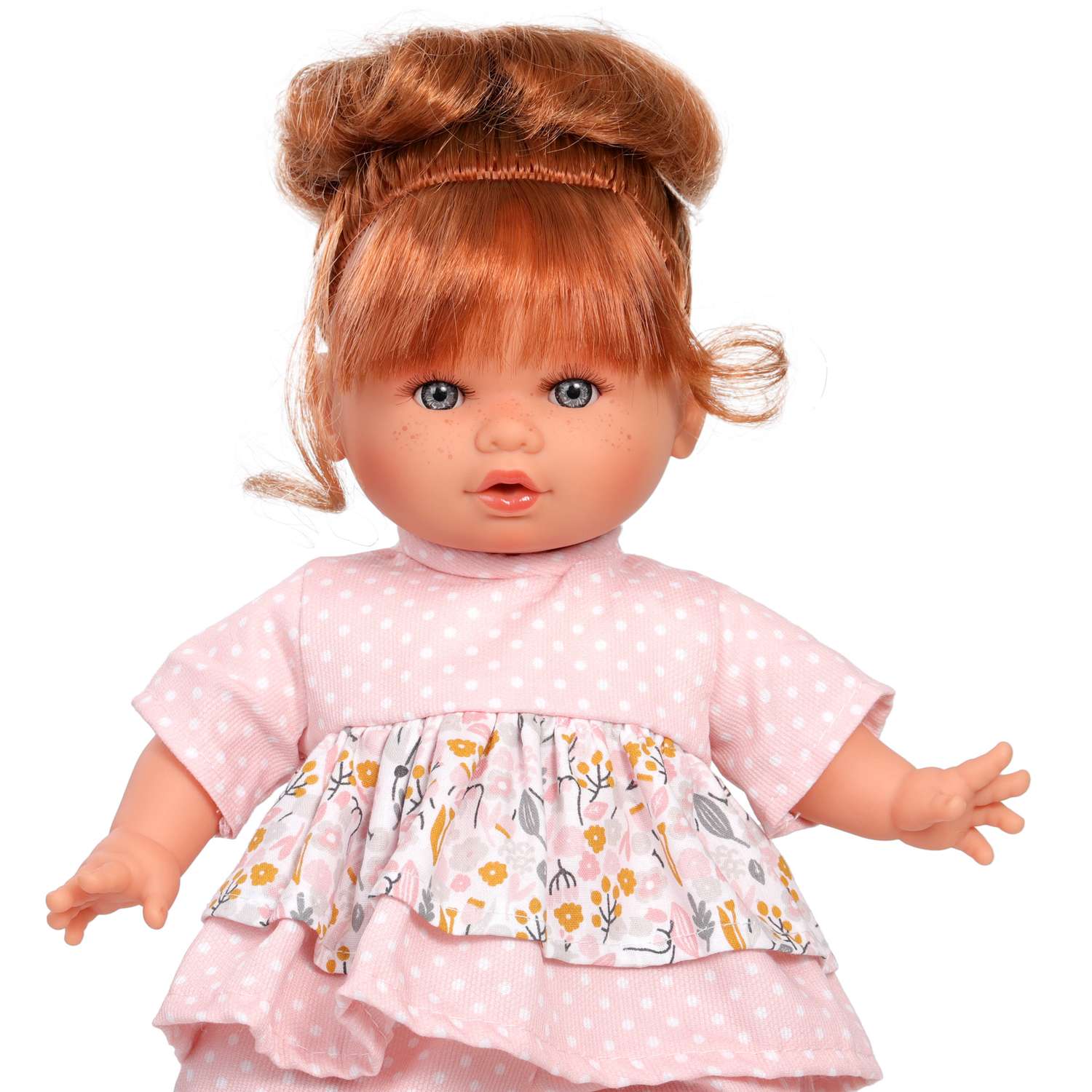 Кукла озвученная Antonio Juan Реборн Ава в сером 30 см плачет мягконабивная 13145 - фото 8