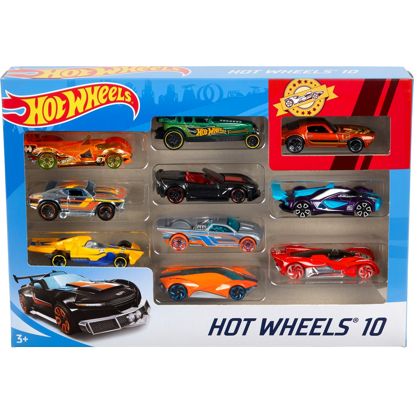 Подарочный набор Hot Wheels Базовые машинки (10 шт.) в ассортименте 54886 - фото 2