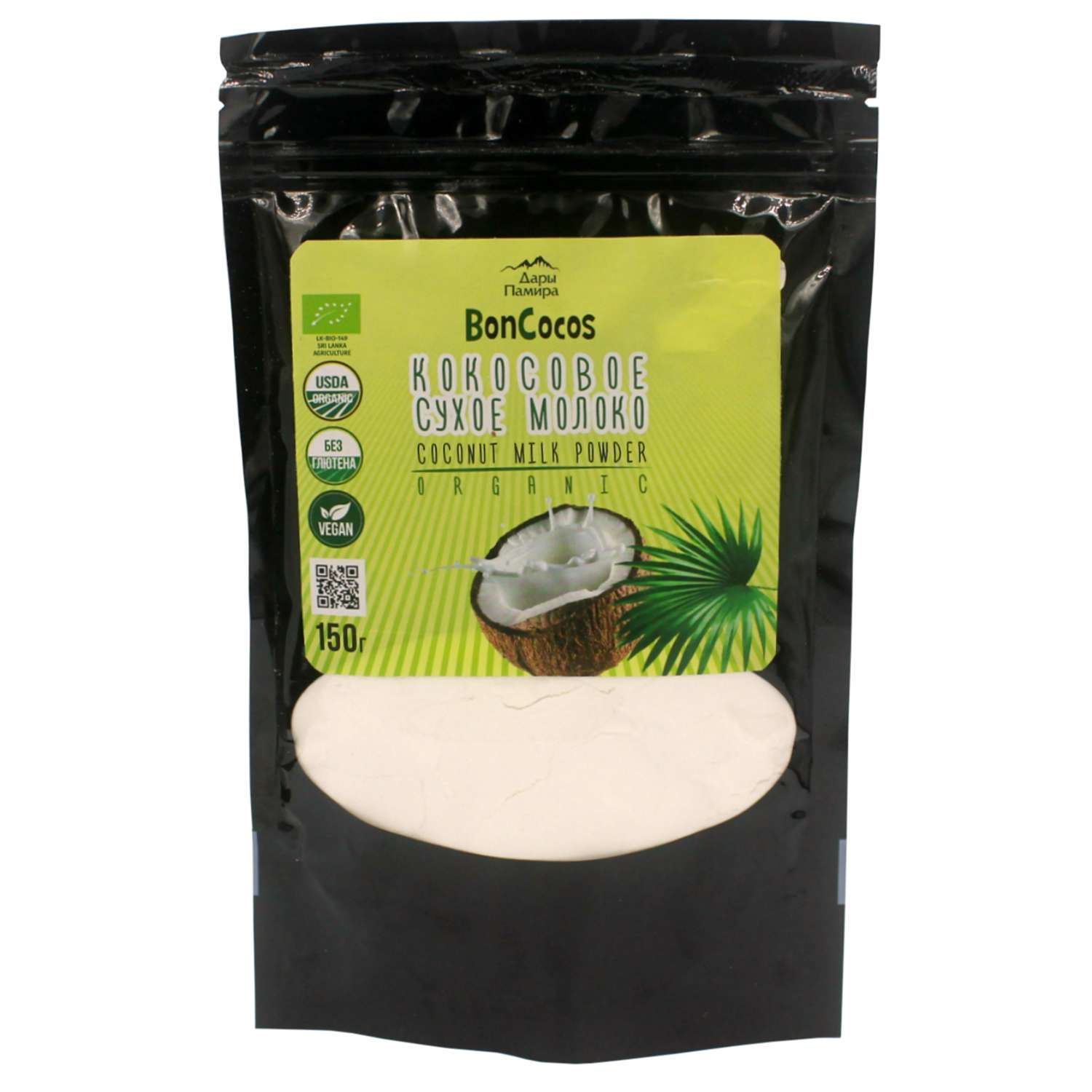 Молоко сухое Дары Памира Boncocos кокосовое 150г - фото 1
