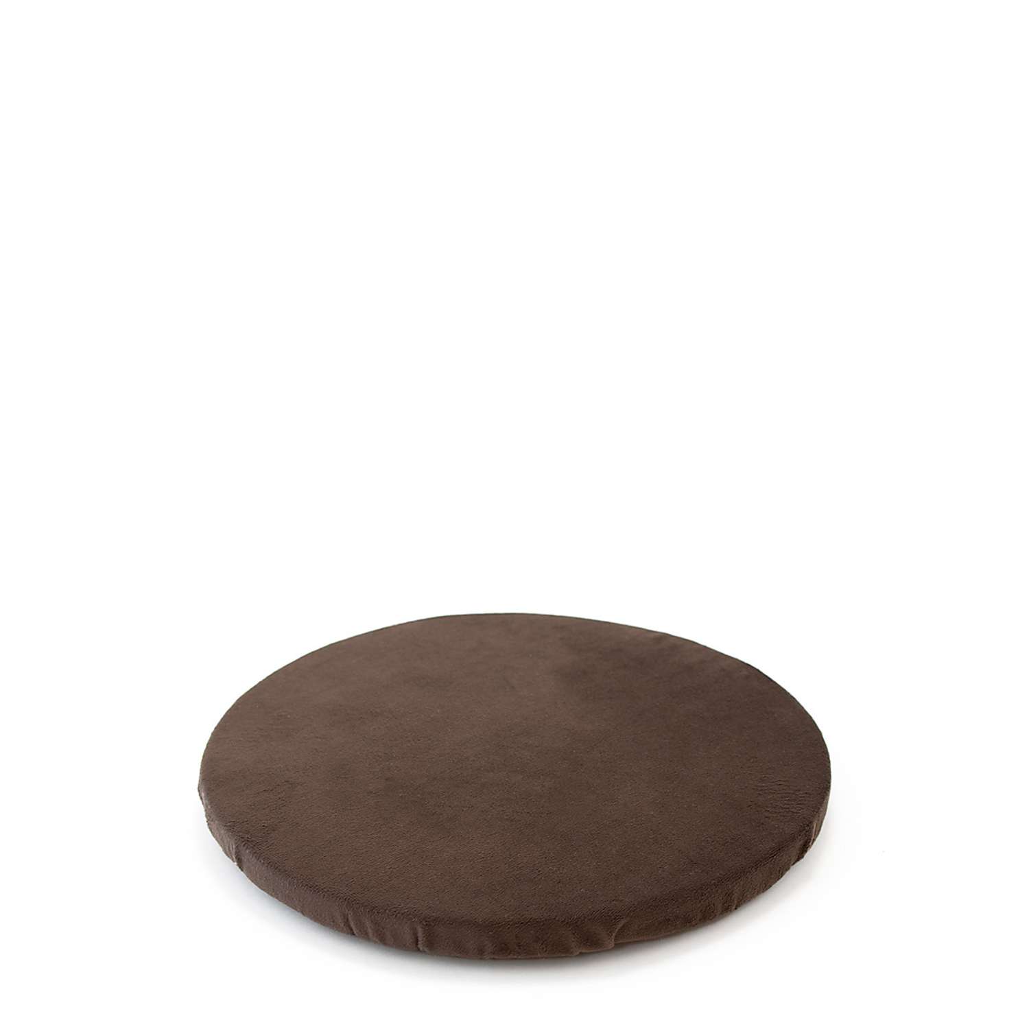 Подушка на стул DeNASTIA бархатная D31.5 см коричневый P111193 - фото 3