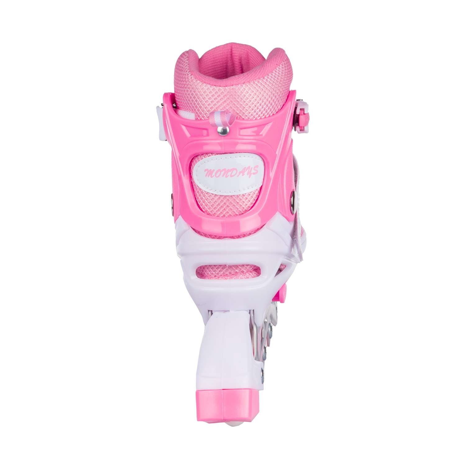 Роликовые коньки BABY STYLE розовые раздвижные размер с 28 по 31S светящиеся колеса - фото 4