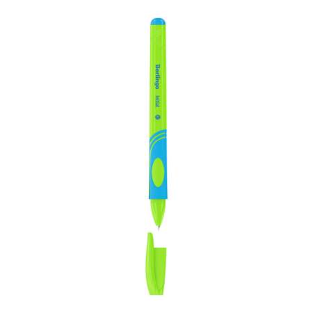 Ручка шариковая Berlingo Initial для левшей светло-синяя 0.7 мм 2 шт PET-пенал с европодвесом