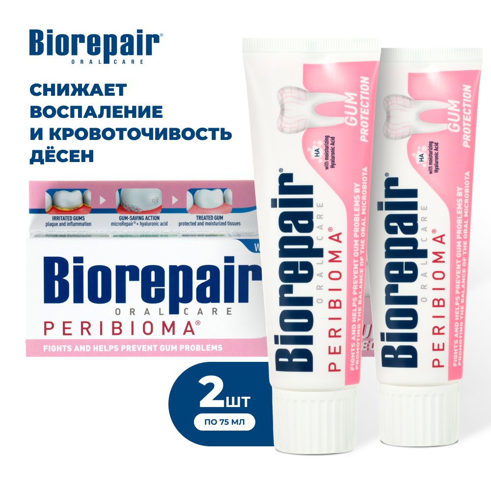 Зубная паста Biorepair Peribioma Gum Protection для защиты десен - фото 1