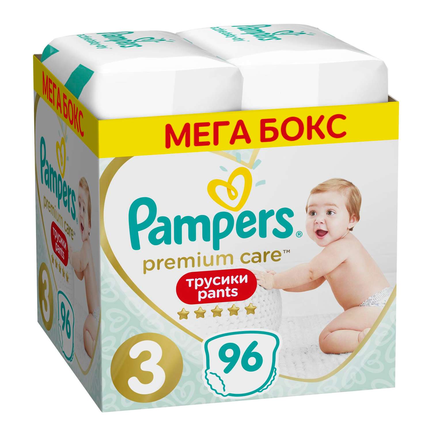 Подгузники-трусики Pampers Prem Care 3 6-11кг 96шт - фото 2