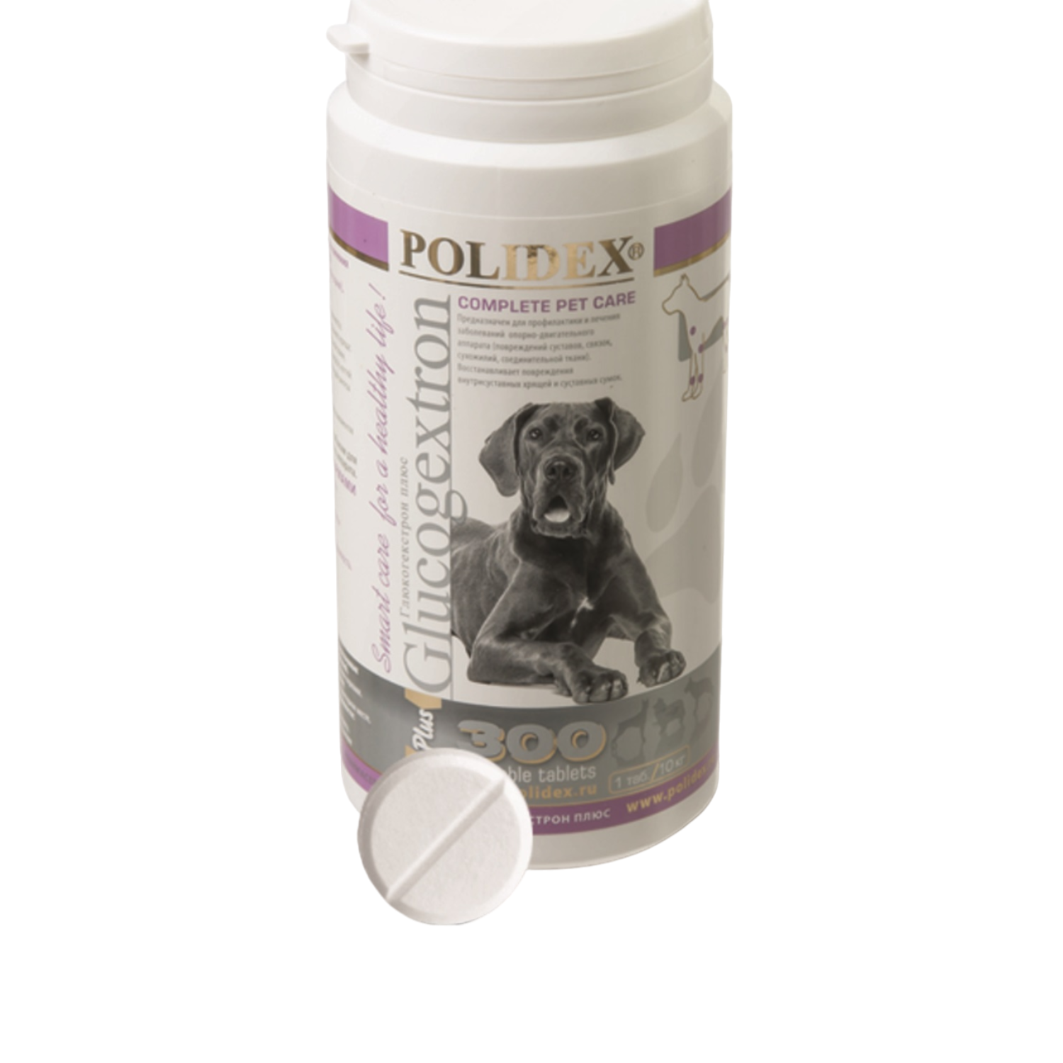 Витамины для собак Polidex Глюкогестрон плюс 300таблеток - фото 1
