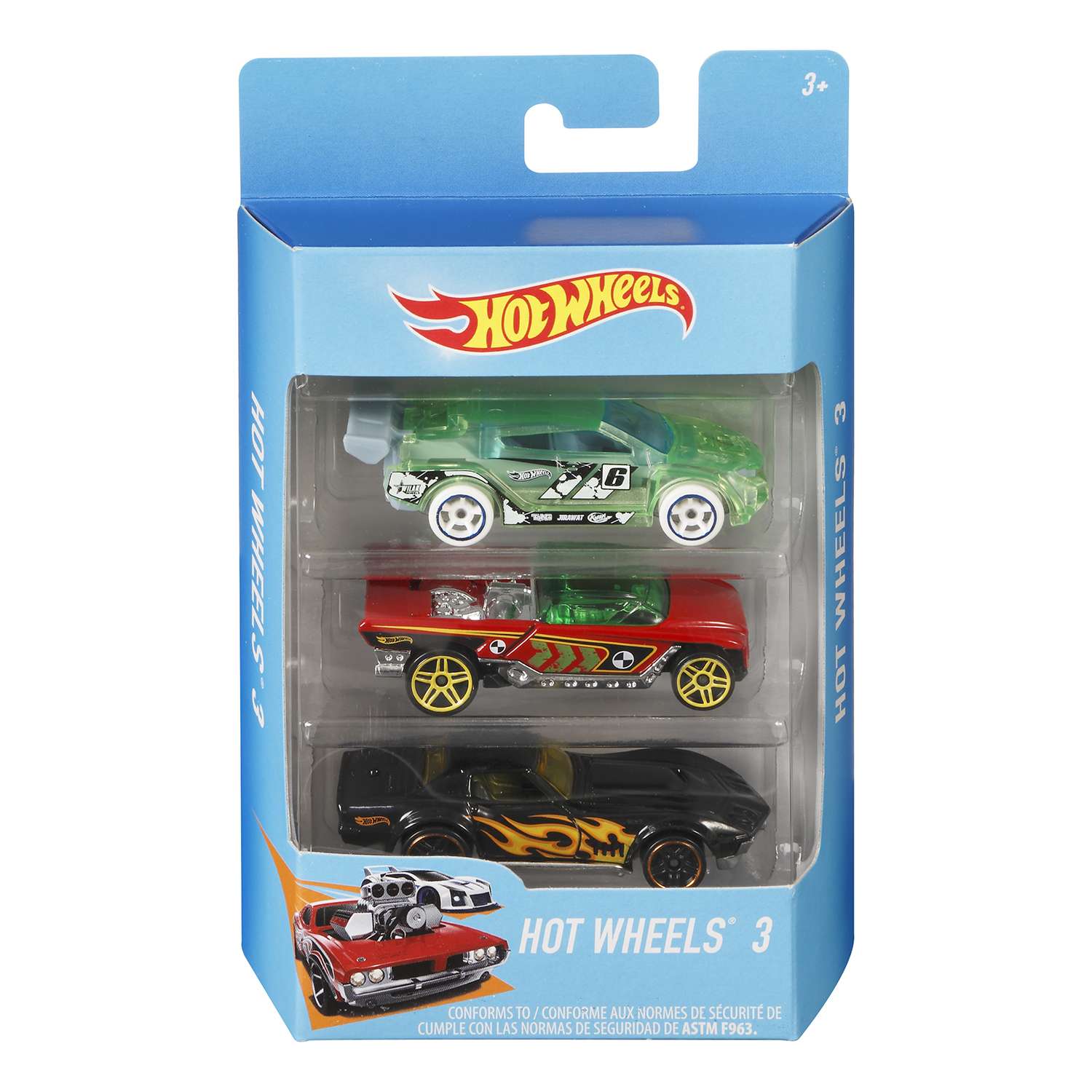 Подарочный набор Hot Wheels из 3 машинок в ассортименте K5904 - фото 4