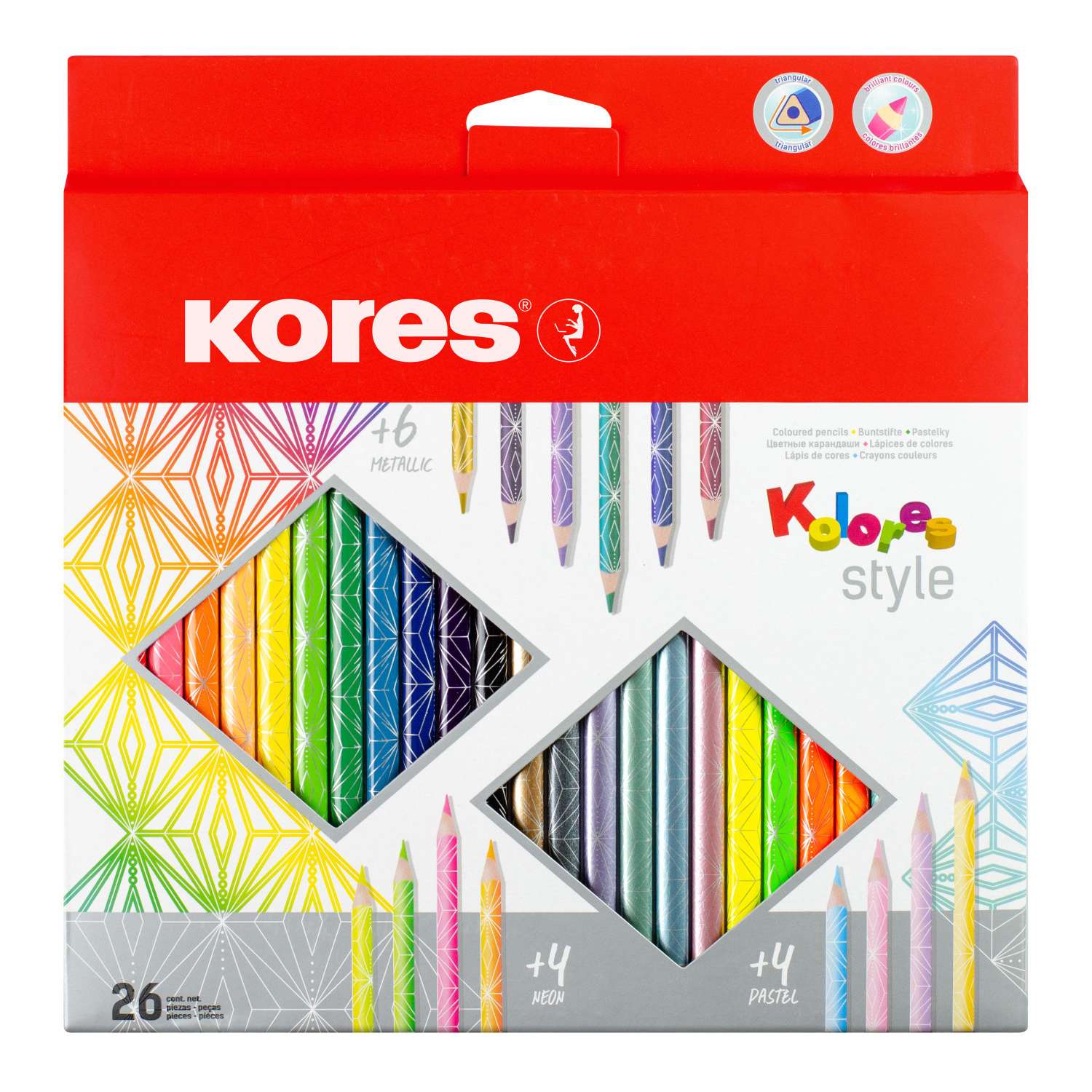 Карандаши цветные Kores Kolores Style. 93320 - фото 1