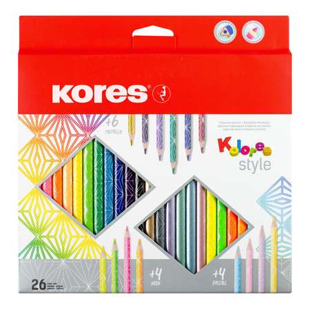Карандаши цветные Kores Kolores Style. 93320