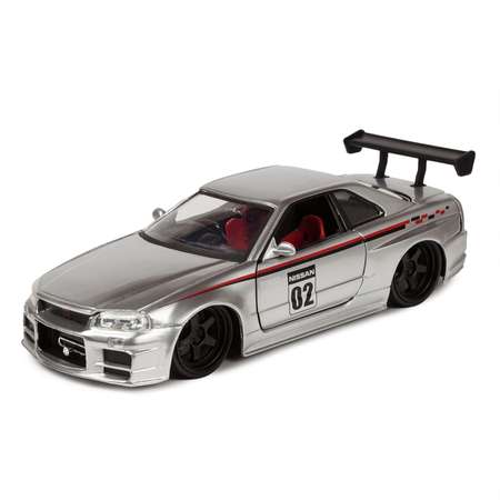 Машинка Jada 1:24 2002 Nissan Skyline GT-R R34