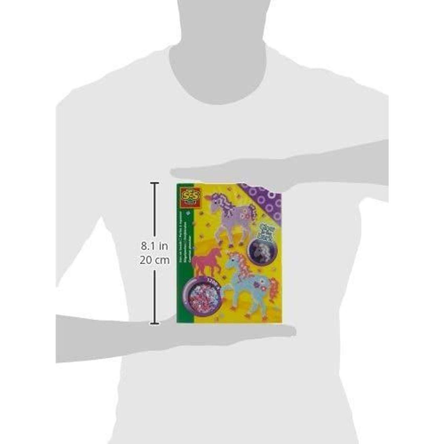 Набор для творчества SES CREATIVE Термомозаика Единорог 1200 разноцветных бусин - фото 2