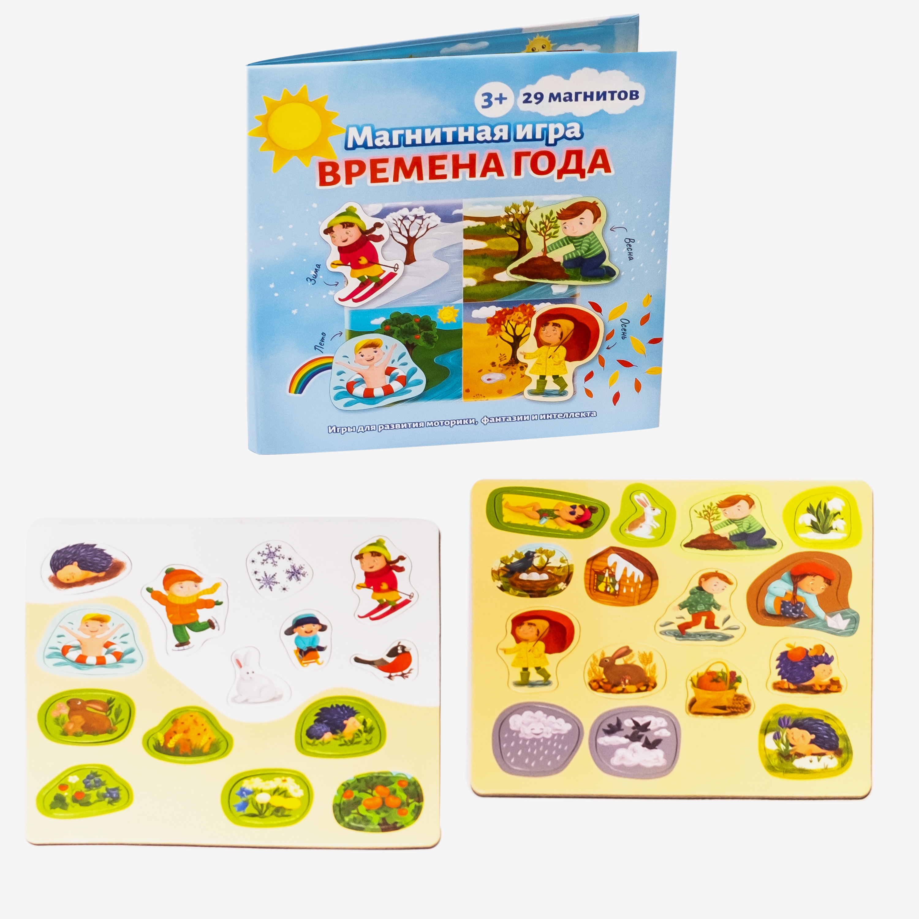 Развивающая магнитная игра Бигр Времена года настольная УД82 - фото 12