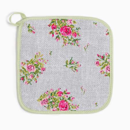 Набор кухонный Доляна Roses on linen 2 предмета Белый 9149319