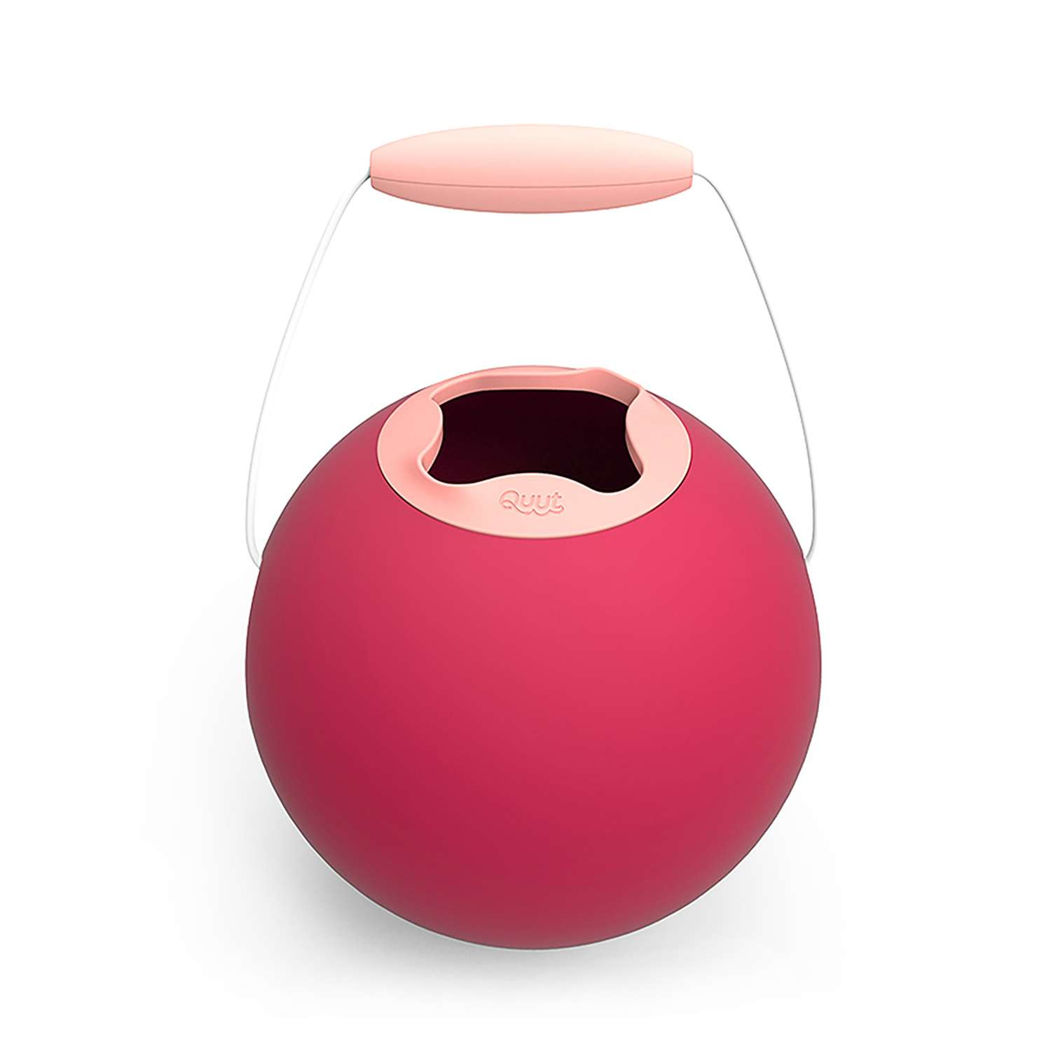 Ведёрко для воды QUUT Ballo Вишнёвый красный + сладкий розовый - фото 1