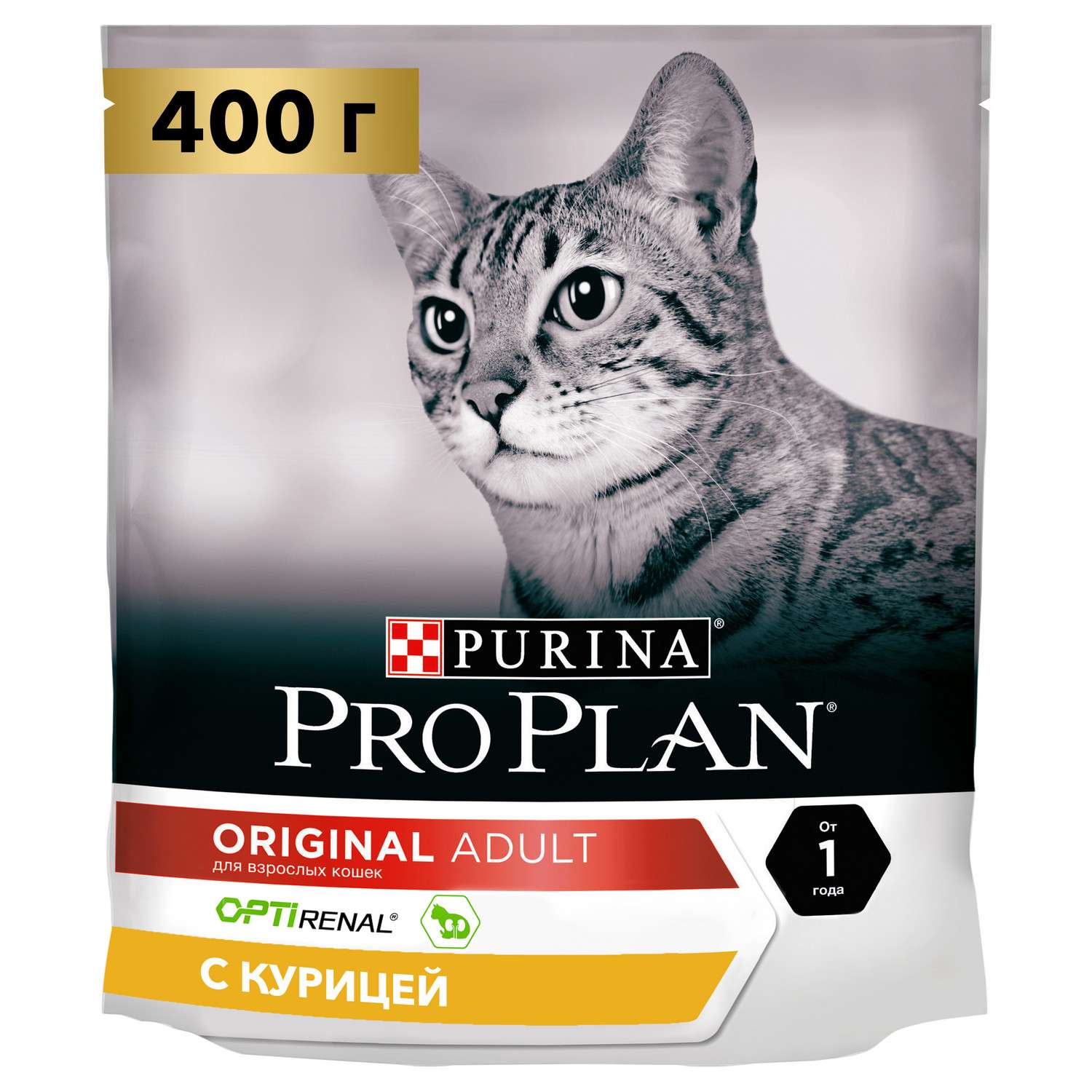 Корм сухой для кошек PRO PLAN 400г с курицей - фото 1