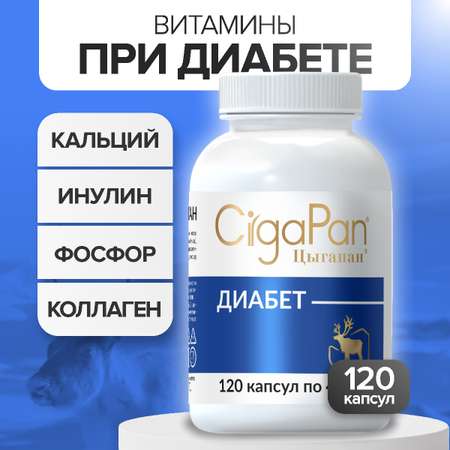 Диабет CigaPan Цыгапан 120 капсул