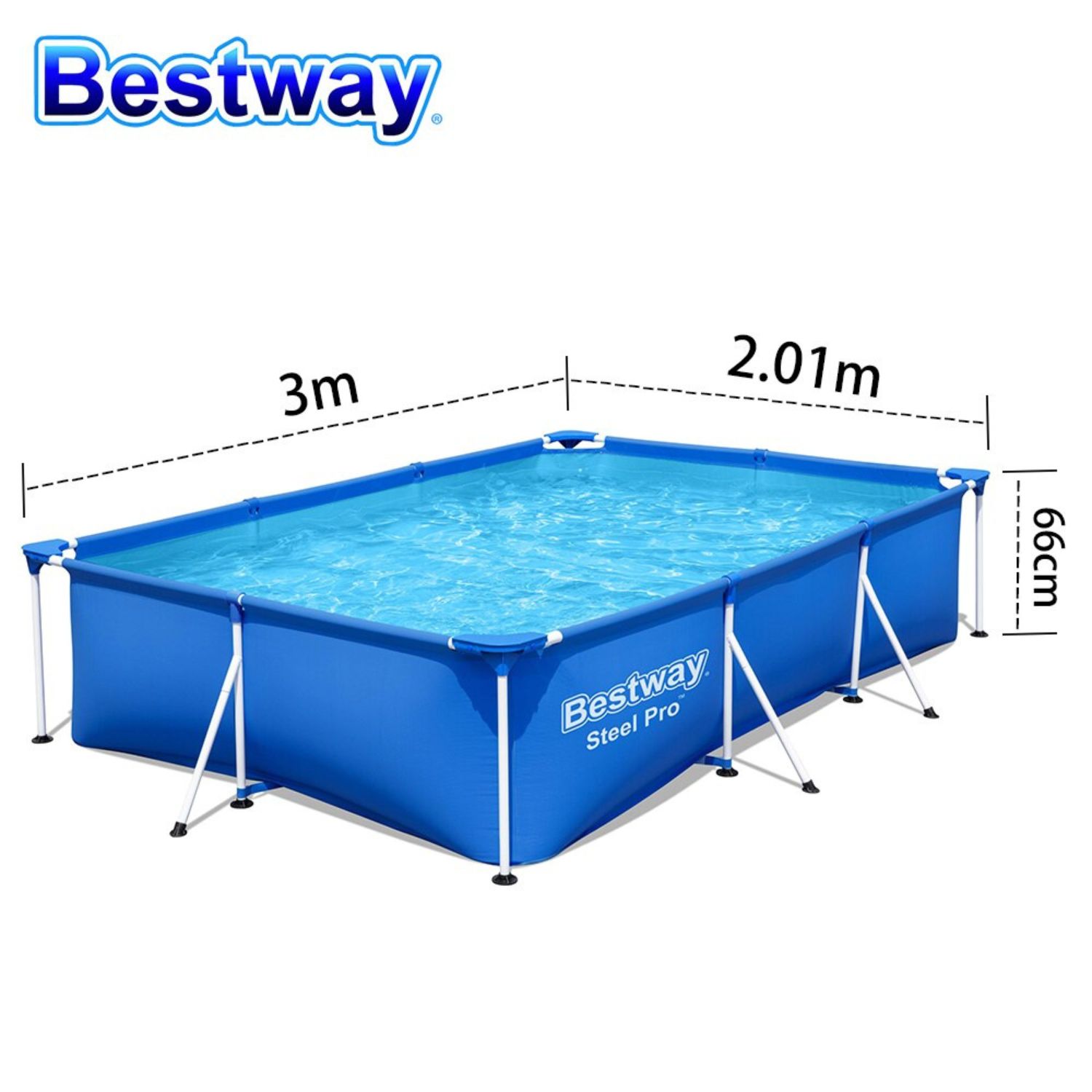 Бассейн каркасный Bestway 300х201х66 см - фото 3
