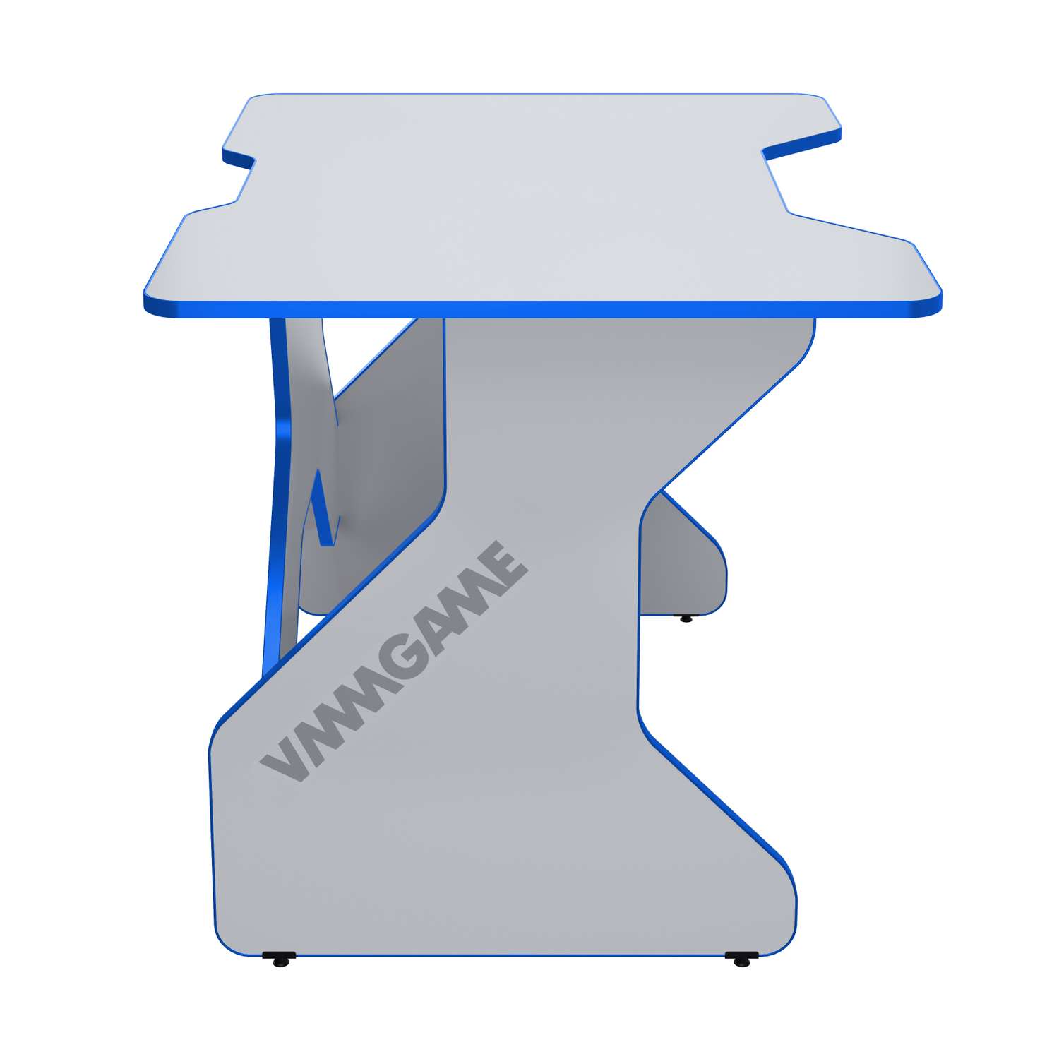 Стол VMMGAME игровой компьютерный one white 100 blue - фото 4