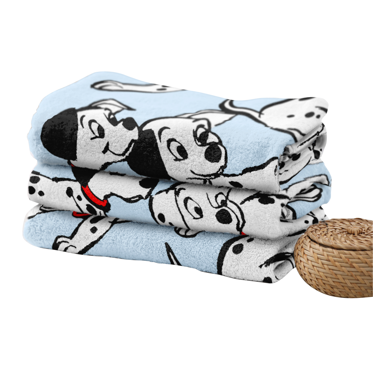 Полотенце детское 101 Dalmatians Дисней голубой р. 60*140 - фото 3