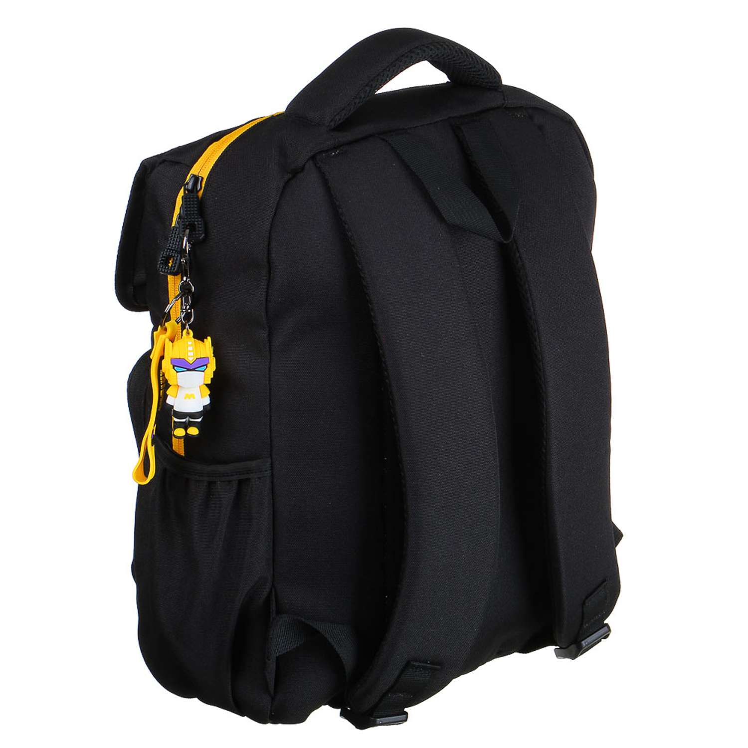 Рюкзак подростковый CLIPSTUDIO с аппликацией в форме лица черно-желтый - фото 3