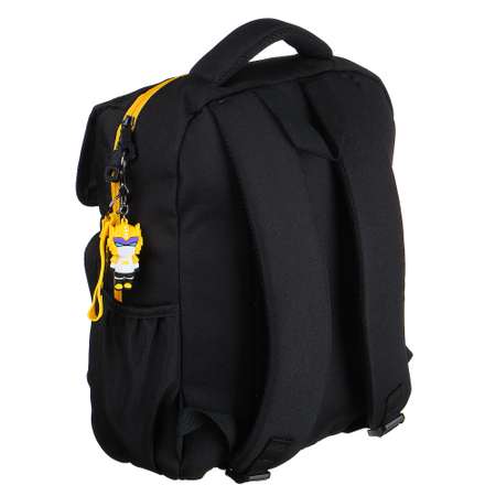 Рюкзак подростковый CLIPSTUDIO с аппликацией в форме лица черно-желтый