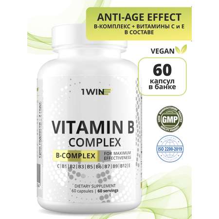 Комплекс витаминов группы B 1WIN 60 капсул