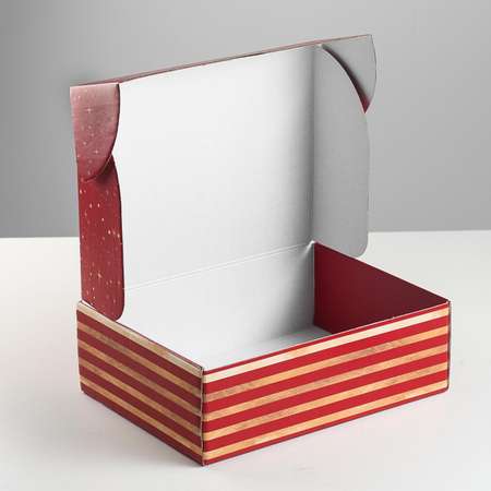 Коробка Дарите Счастье складная «С наилучшими пожеланиями». 30.7×22×9.5 см